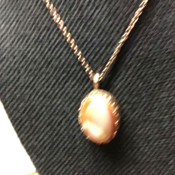 Necklace, Copper and Agate Handmade Pendant, Artisan, NEW, 18” - Picture 6 of 6